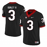 Georgia Bulldogs 3 Todd Gurley II Black Nike College Football Jersey Dzhi,baseball caps,new era cap wholesale,wholesale hats